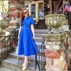 Preppy Blue Shirtdress A-Line Alexis for Target XXS NWT
